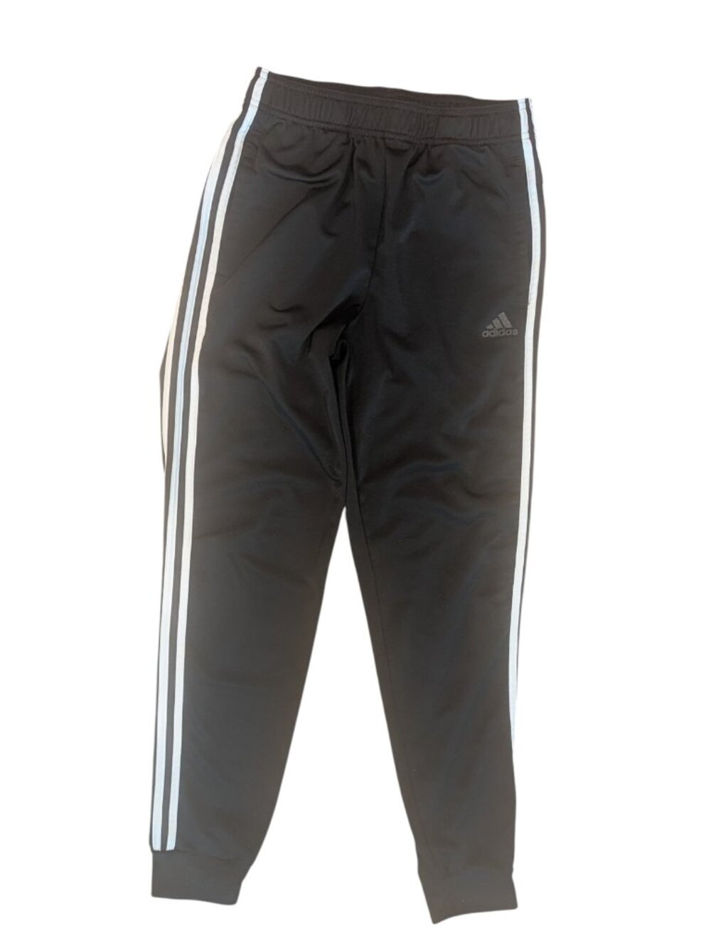 ADIDAS ~ Men’s Black 3-Stripe Jogger Track Pants Athletic Sweatpants ~ Size S